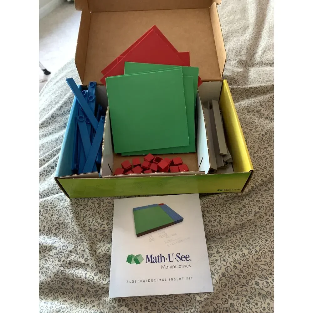 Math-U-See Algebra/Decimal Insert Kit – Homeschool Manipulatives Complete